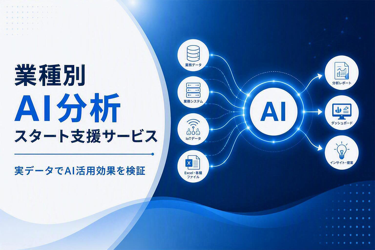 業種別AI分析スタート支援サービス