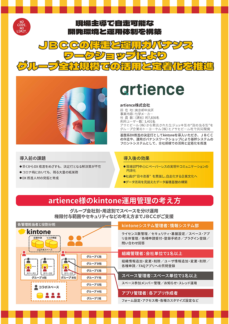 現場主導で自走可能な開発環境と運用体制を構築　artience株式会社 様