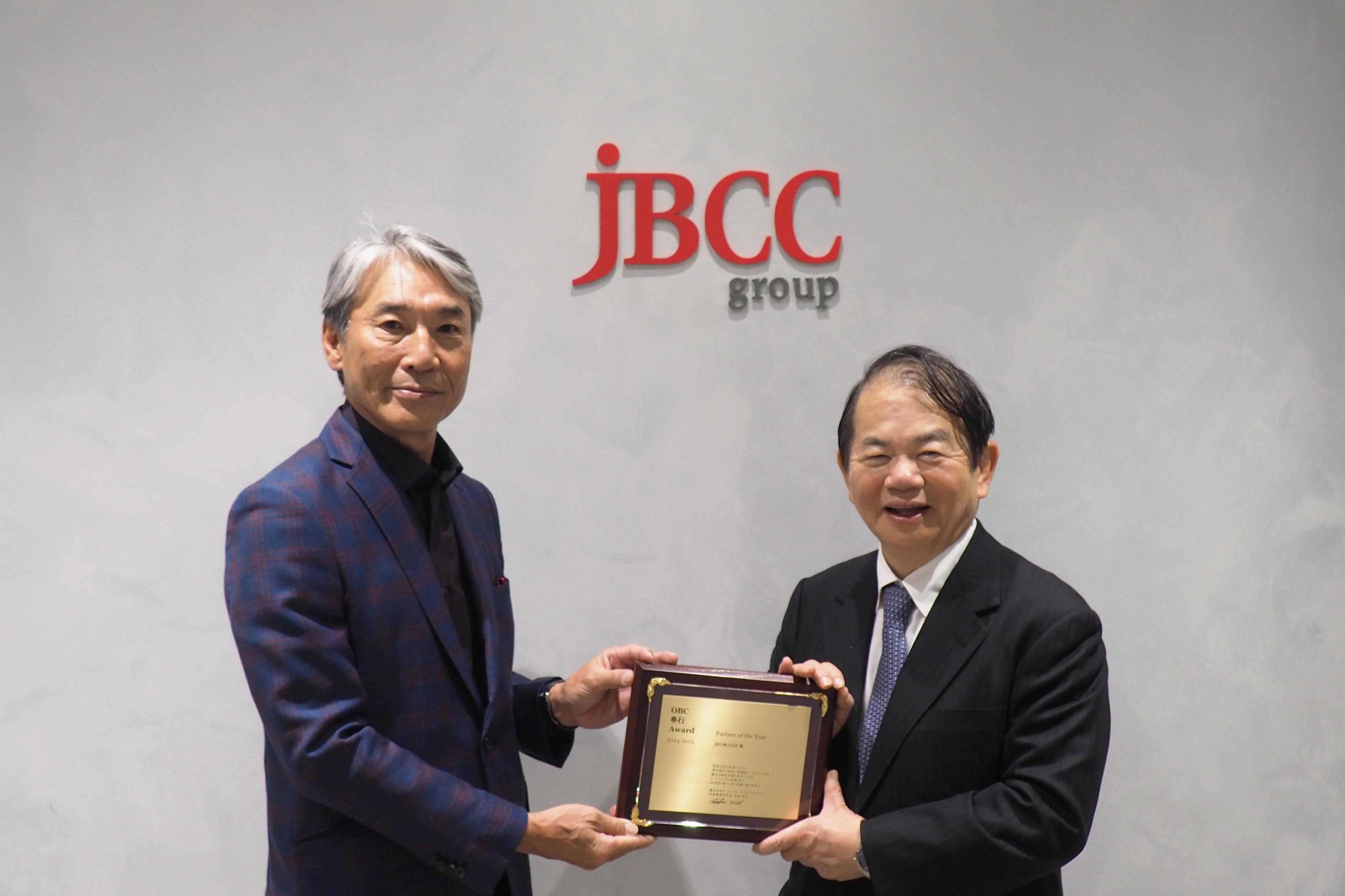 ＪＢＣＣ、OBC 奉行 Award 2024ー2025 においてPartner of the Yearを受賞