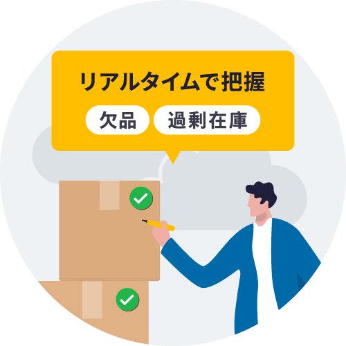 在庫をリアルタイムで把握し 過剰在庫や欠品を防ぎたい